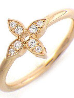 Louis Vuitton Ring Idyle Blossom Monogram Flower Points Diamond